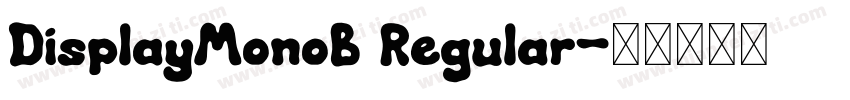 DisplayMonoB Regular字体转换